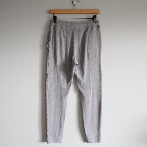 TNA Women's Grey Sz S Waffle Knit Mid Rise Thermal Pull On Joggers - Picture 2 of 12